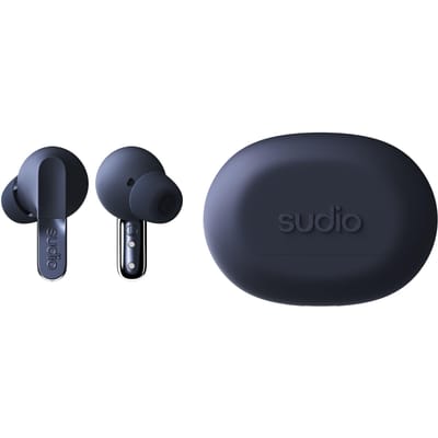 SUDIO N3 Pro Draadloze Oordopjes met Microfoon Compatibel met iOS en Android IPX4 ANC Ruisonderdrukking (Middernacht Marine) Oordopjes (Bluetooth 5.4 / / /