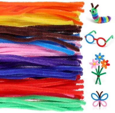 100 Kleurige Pijpenragers van 30 cm voor Creatieve Knutselprojecten, Decoraties en DIY Crafts