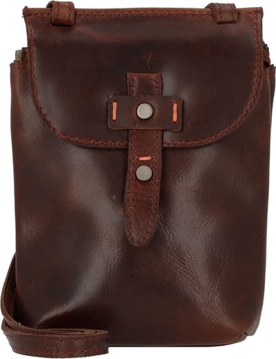 HAROLD'S Leren Schoudertas Handtas Aberdeen Crossbody Handbag Upend Brown Bruine