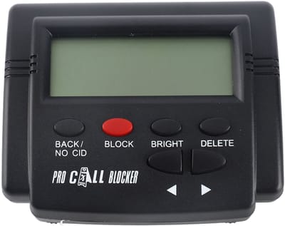 Call Blocker voor Vaste Telefoon – 4000 Nummers – One-Touch Blokkeren – Met LCD Scherm – Tegen Ongewenste Oproepen