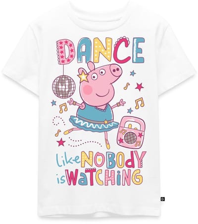 Peppa Pig Dancing Queen Premium T Shirt Kinderen