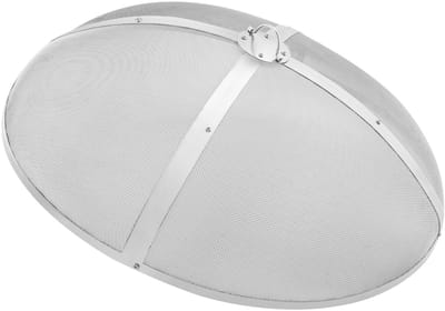 Vonkenvanger voor Vuurschalen 1016 Mm Met Rvs Rooster en 2 Mm Maasgaten, Geschikt voor Vuurkorven, Vuurschalen en Haarden