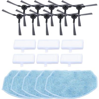 Robotstofzuiger Vervangingsonderdelen Stofzuigerfilters Dweildoeken Zijborstel Accessoires voor ZCWA voor white