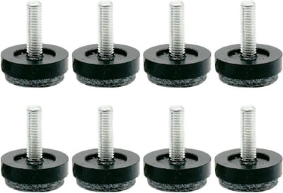 Verstelbare Meubelvoetjes - Nivelleerdoppen Schroefdraad - Meubels Stabiliseren - Antislip Vloerbescherming - 8 Stuks - Ms
