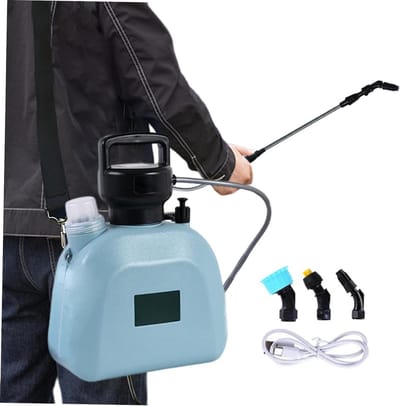 Elektrische Tuinsproeier - Drukspuit Gieter - Planten Water Geven - Zelfaanzuigende Pomp - 5L Capaciteit - Blauw