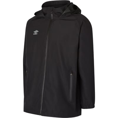 Umbro Kinder/Kinder Club Essential Waterdichte Jas (Zwart)