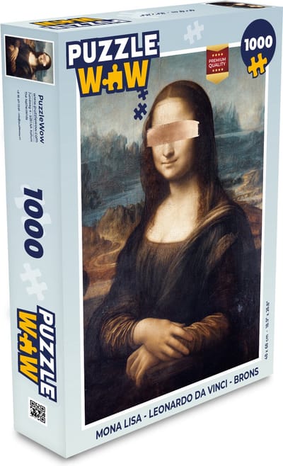 Puzzel Mona Lisa - Leonardo da Vinci - Brons - Legpuzzel - Puzzel 1000 stukjes volwassenen