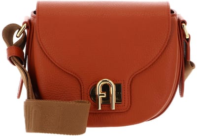 FURLA Leren Schoudertas Lotus Mini Crossbody Bag Cotto + Toni Cognac Terracotta
