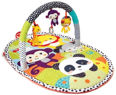 Infantino babygym speelkleed Explore & Store - kleurrijk speelplezier.