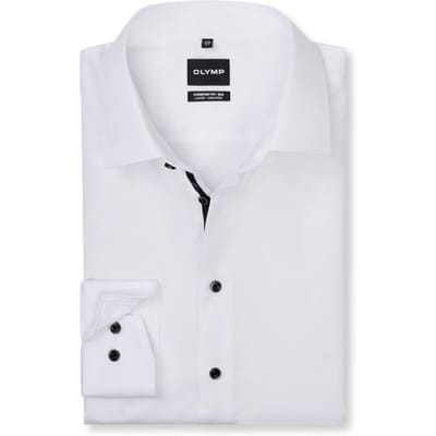 OLYMP Luxor Overhemd, Comfort Fit - Big, New Kent, Wit