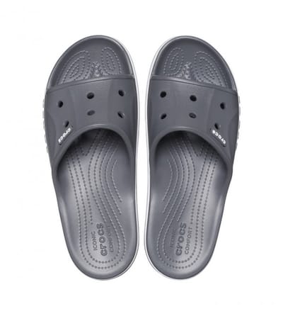 Crocs Bayaband Serie - Dames Slippers - Slate Grey - Croslite - Ventilatie