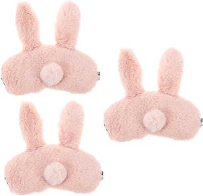 Slaapmaskers Set - Oogmaskers Kinderen - Comfortabel Slapen - Inclusief Gelzakjes - 18 x 9.5 cm - Roze