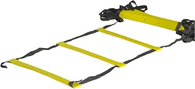 Snelheidsladder - Sportladder Flexibel - Verbeter Snelheid - Duurzaam PP Materiaal - 6 Meter - Zwart