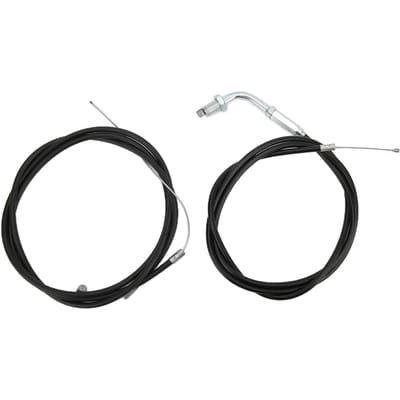 Gasklep Kabelset Koppeling PVC Staal Hoge Trekvastheid voor 49cc 66cc 80cc Gemotoriseerde Fiets black