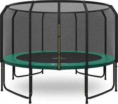 Magic Jump - Trampoline met veiligheidsnet Fiber - ø 427 cm - Groen - Buitenspeelgoed - Outdoor