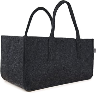 Set van 2 grote vilten tassen - multifunctionele opslagoplossing voor huis en tuin - 50 x 25 x 25 cm