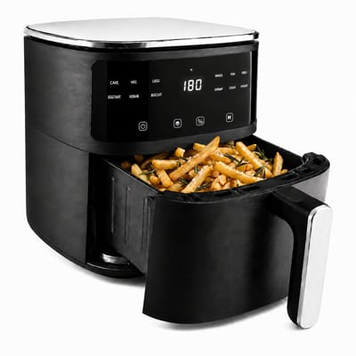 Vivid Green Airfryer 5L - Tot 4 Personen - PFAS-vrij - 12 Programma's - Digitaal Display