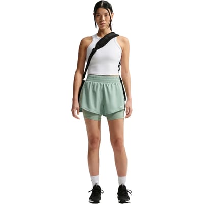 Nike One High-waist Dames Tight Short Dx6016-007 - Kleur Zwart - Maat XS