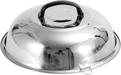 Pandeksel - Kookdeksel Glazen Deksel - Koken & Sudderen - Houdt Vocht Vast - 32 cm - Zilver