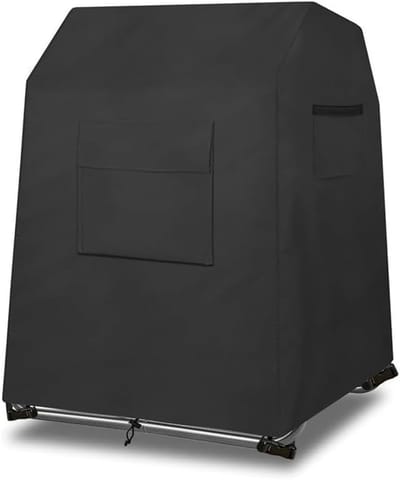 Compostbak Cover - Compostbakhoes Tuin - Compost Beschermen - Waterdicht UV-bestendig - Past 43 Gallon - Zwart