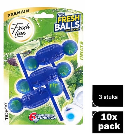 Fresh Line® - Toiletblok Pijnboom - Giga Voordeelverpakking 10x3 stuks - WC Blokjes