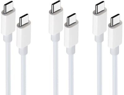 3 stuks OneOne 1,0m oplaadkabel. Sterke USB C naar C kabel. Stevig laadkabel snoer past op Google Pixel 1, 2, 2XL, 3, 3XL, 3a, 3a XL, 4, 4XL, 4a, 5, 5a, 6a, 7, 7 Pro, 8, 8a, 8 Pro, 9, 9 Pro, 9 Pro XL, 9 Fold, C, XL