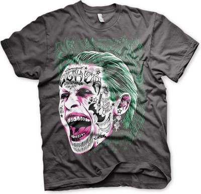 DC Comics Suicide Squad Heren Tshirt -S- Joker Grijs