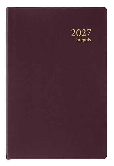 Brepols agenda 2027 - DELTA [0.834] - SETA - Zakagenda - 1 week op 2 pagina's - Weekoverzicht - Bordeaux - 8.1 x 12 cm/Klein formaat!!