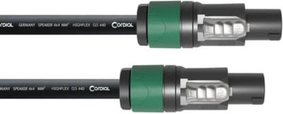 Cordial LS kabel Speakon 20m,4x4,0qmm 4 x 4,0 qmm CPL 20 LL-44 - Luidsprekerkabel