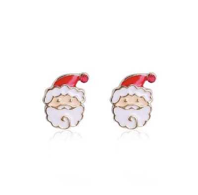 Jomide Oorknoppen Kerstman - Goudkleurig