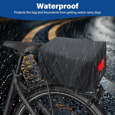 Fietsmand Achter - Opvouwbare mand - Boodschappen Vervoeren - Waterdichte Draagtas - 37x27x20 cm - Zwart