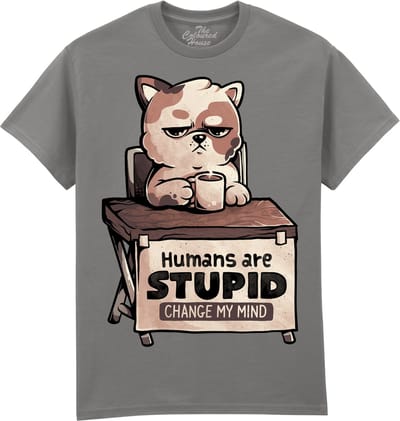 Humans Are Stupid The Coloured House T-shirt XXL