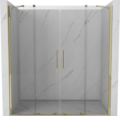 Mexen Velar Duo schuifbare douchedeur 170 , transparant, goud - 871-170-000-02-50