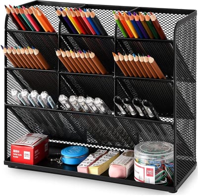 Unyqoos ® Bureau Organizer met Uitzonderlijke Capaciteit voor Kantoor en Thuisgebruik, Multifunctionele Opslagoplossing