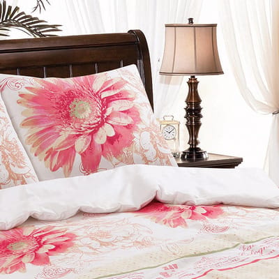 Homéé dekbedovertrekset Sunri Lits-jumeaux 240x200/220 cm + 2 slopen 60x70/20 cm 100% katoen