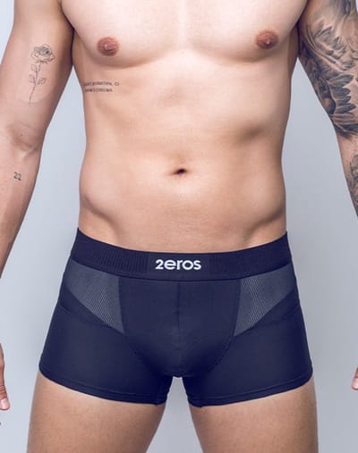 2EROS AKTIV Hermes Trunk Black - MAAT S - Heren Ondergoed - Boxershort voor Man - Mannen Boxershort