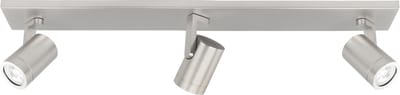 Opbouwspot Aston | Nickel Metaal | Rechthoek | GU10 | 3-voudig | 65cm