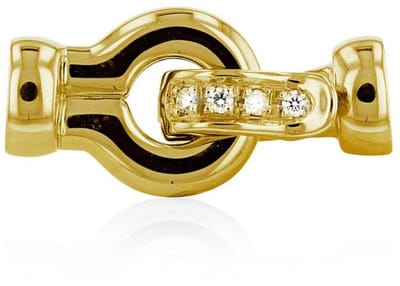 Luna-Pearls - 600.2021 - Sieradensluiting - Dames - 585 Geelgoud - BrillantH/SI0,058ct. - 12mm