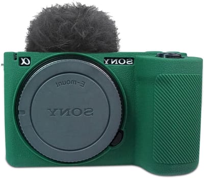 Zachte Silicoon Camera Tas voor Sony ZV-E10 II, Beschermende Reiscover met Schokabsorberende Eigenschappen en Perfecte Pasvorm voor DSLR Camera's