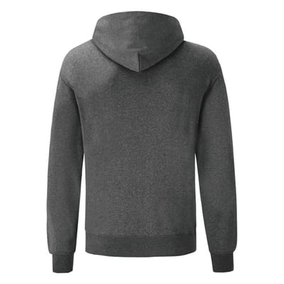 Fruit of the Loom Unisex Adult Classic Heather Hoodie (Donkere Heide Grijs)
