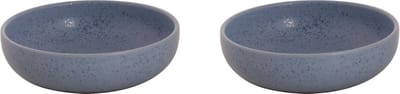Palmer - Sandy Loam - Schaal - Kom - 2 stuks - 50 cl - ø 16 cm - Blauw - Stoneware - Bordenset