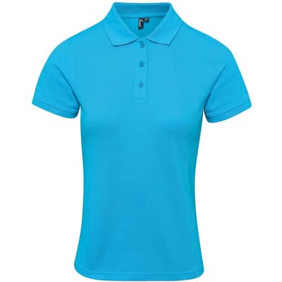 Premier Dames/Dames Coolchecker Plus Poloshirt (Turquoise)