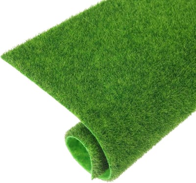 Allecta - Kunstgrastapijt | Realistisch 12 stuks | Decoratie voor tuin en terras | 15 cm x 15 cm x 5 mm
