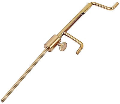 Dailygoods- Soundpost Gauge Messing - Voor Viool/Altviool - Compact Gereedschap - Duurzaam/Hulpmiddel - 11 x 2,5 x 1 cm - Perfect voor Luthier - Violengereedschap