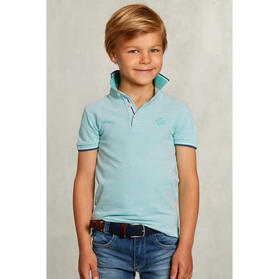 River Woods Custom Fit Cotton Polo Mint Green Size: 06 | T-shirts Outlet | Unisex | Groen