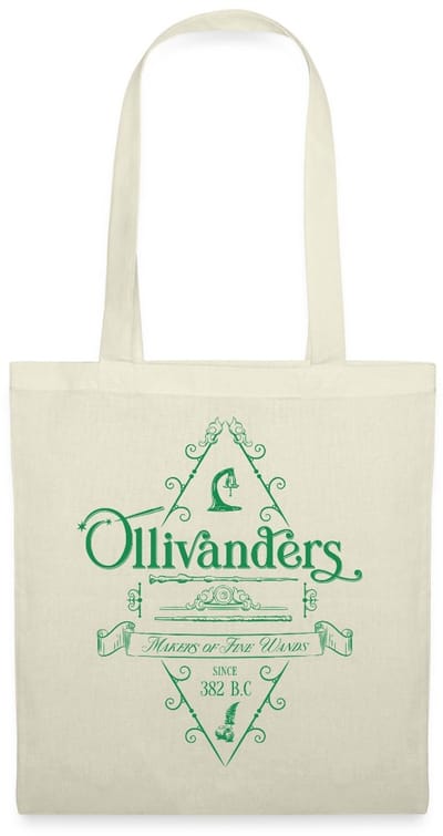Harry Potter Olivanders Winkel Groen Logo Tas Van Stof Schoudertas