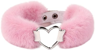 Smart Moves - Love Collar - Kunstbont - Hartvormige Ring - Roze