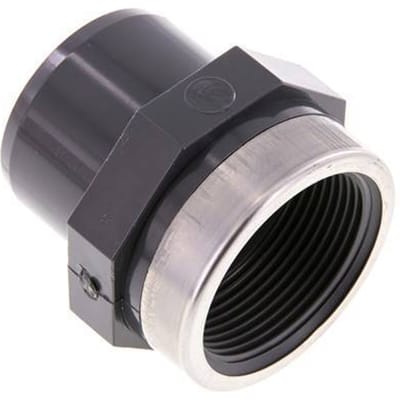 PVC PVC Lijmmof mannelijk 50mm x Binnendraad Rp 1-1/2 ''