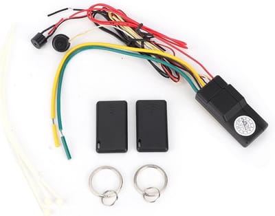 Draadloos Auto Motor Slot met Anti-Hijack Alarm en Instelbare Detectieafstand, Noodontgrendelingsmodus en Laagspanningsbuzzer voor 12V Voertuigen