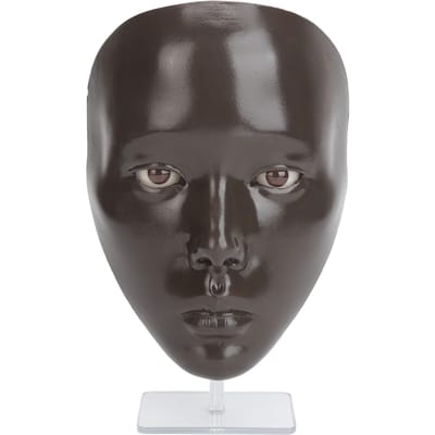 Planche d'entraînement au maquillage 5D en silicone, réutilisable, avec support en plastique gray